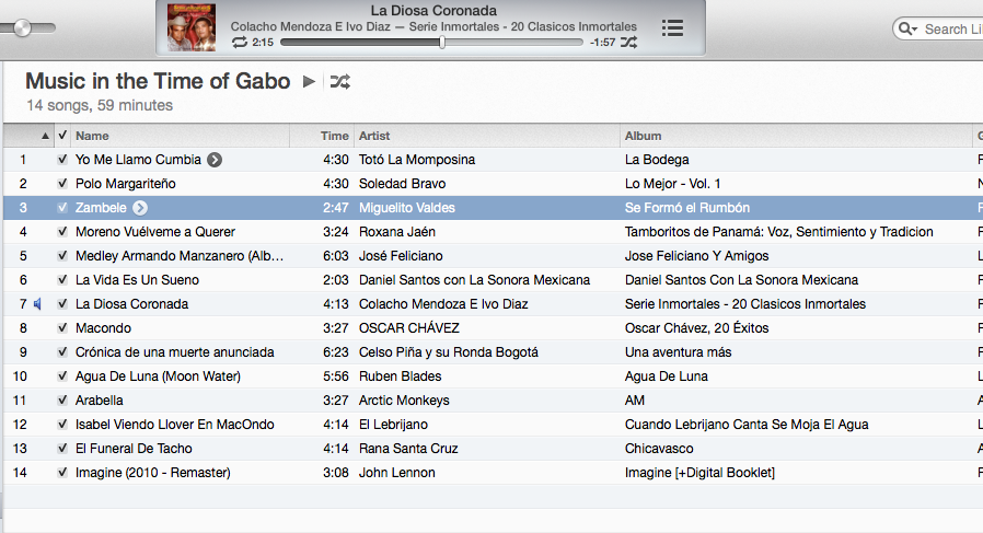 Gabo playlist
